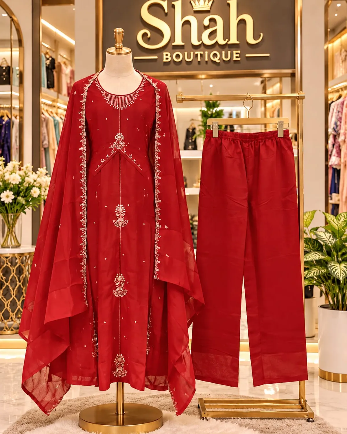Scarlet Kurta Set